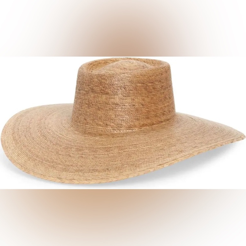 Lack Of Color Wide Brim Straw Sun Hat in Natural Tan